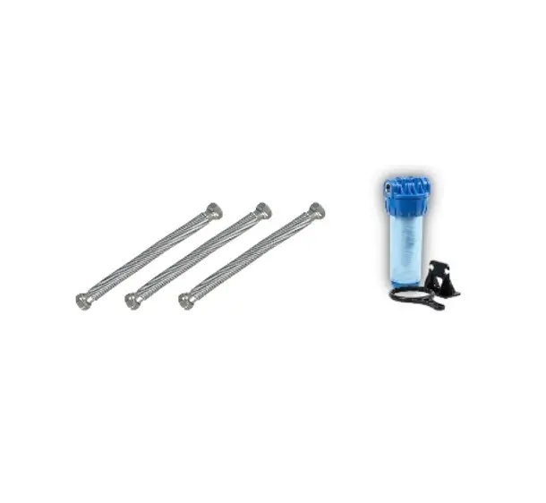 [212002505] KIT 1 -  Cartouche filtrante  ¾ M – 3 flexibles Inox FF 300-600mm 